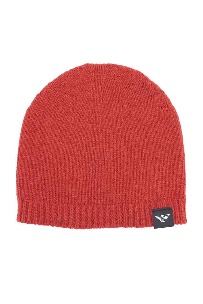 Cappello Emporio Armani in Cashmere Rosso