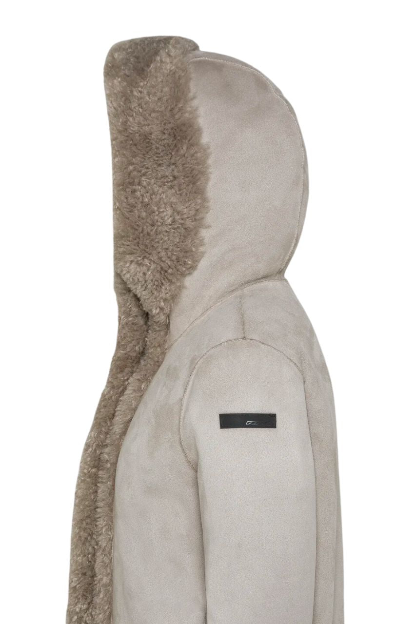 Cappotto Lamb Hood / Beige - Ideal Moda