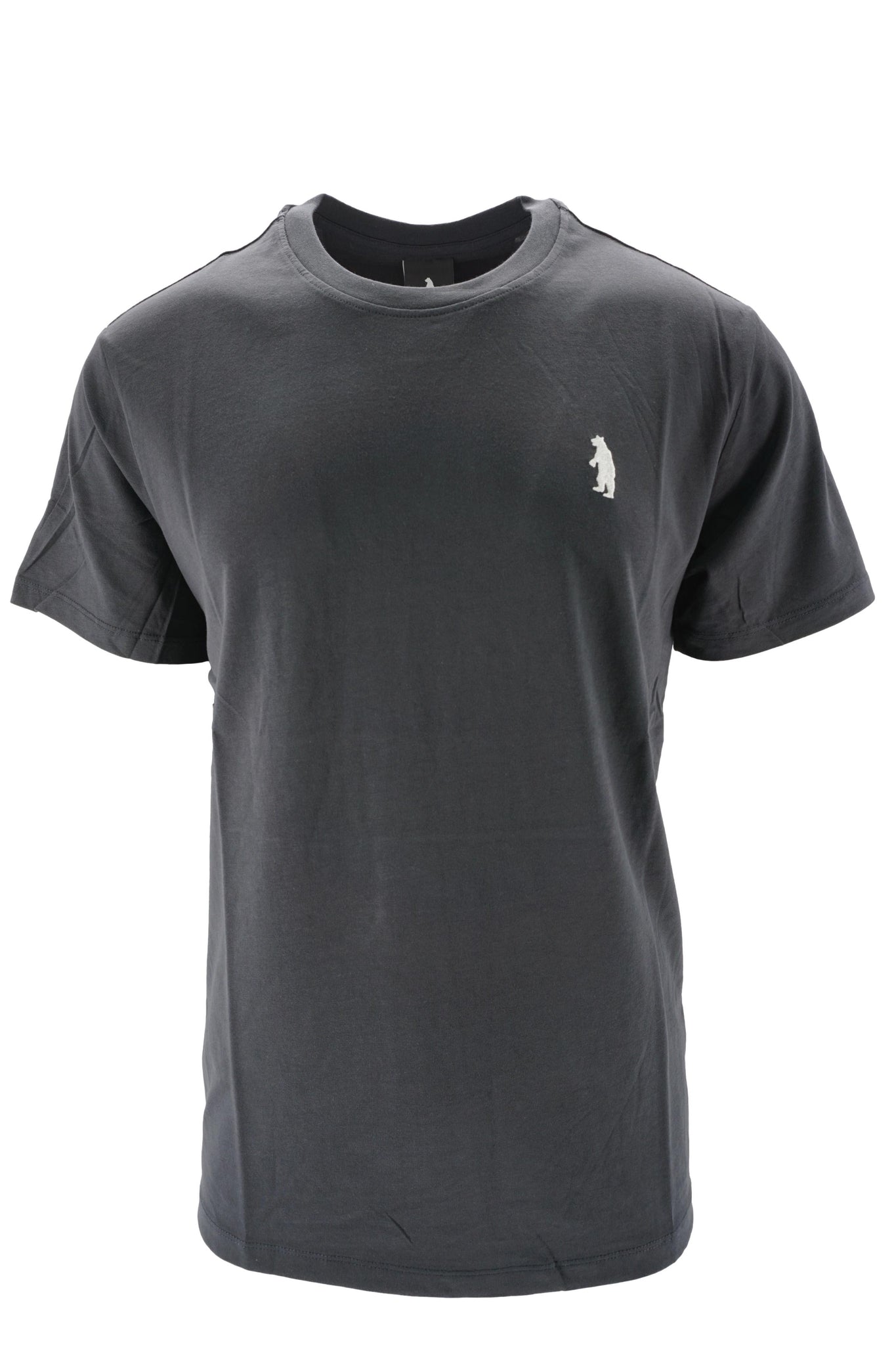 T-Shirt con Logo Ricamato / Nero