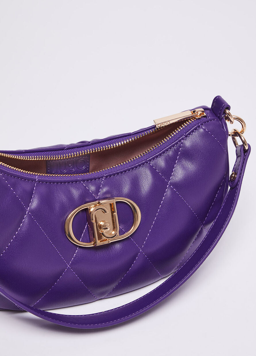 Borsa Ecosostenibile con Logo / Viola - Ideal Moda