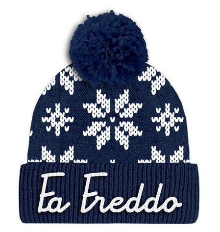 Cappellino con Ricamo e Scritta / Blu - Ideal Moda