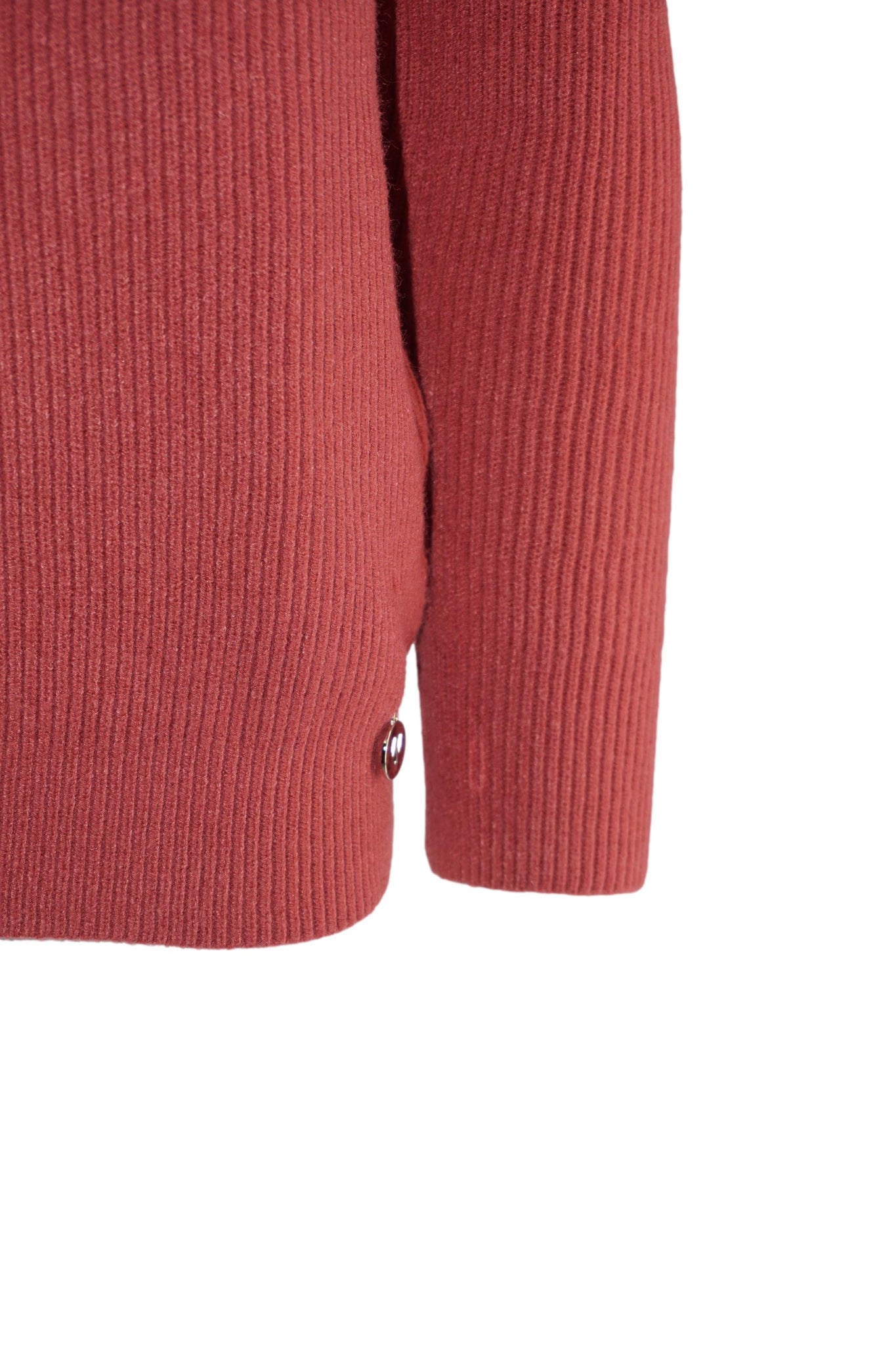 Maglia con Collo a Cratere / Rosso - Ideal Moda