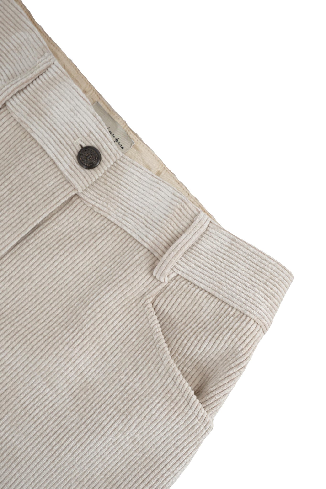 Pantalone in Velluto a Coste / Beige