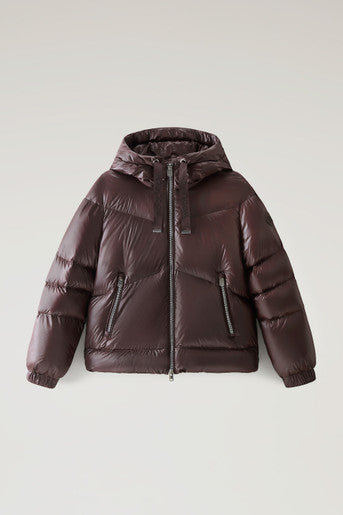 Giubbino Aliquippa Short Puffer / Marrone - Ideal Moda