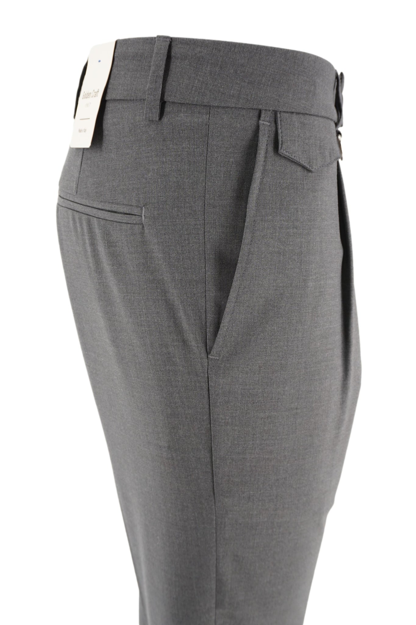 Pantalone Charles in Misto Lana / Grigio - Ideal Moda