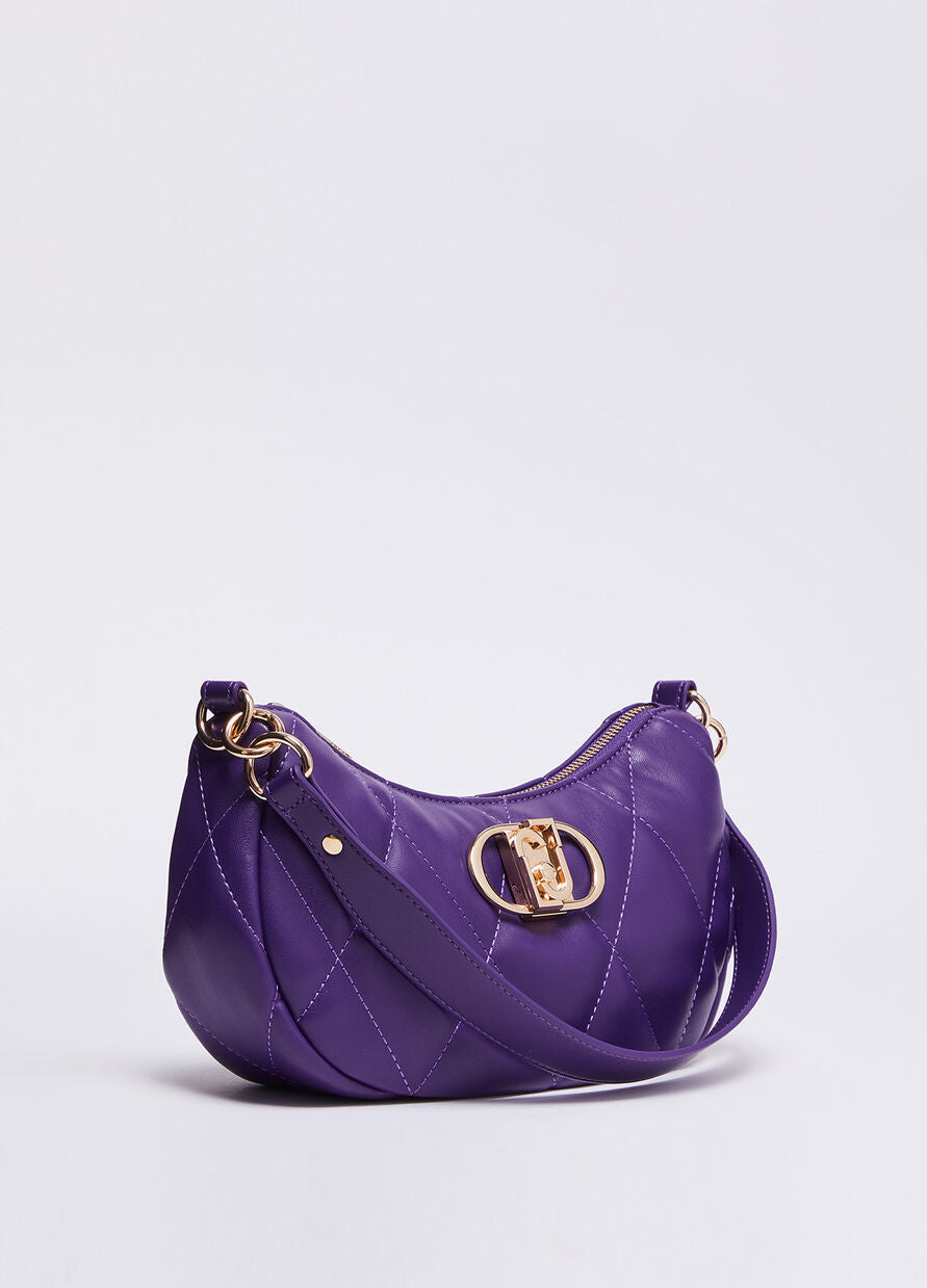 Borsa Ecosostenibile con Logo / Viola - Ideal Moda