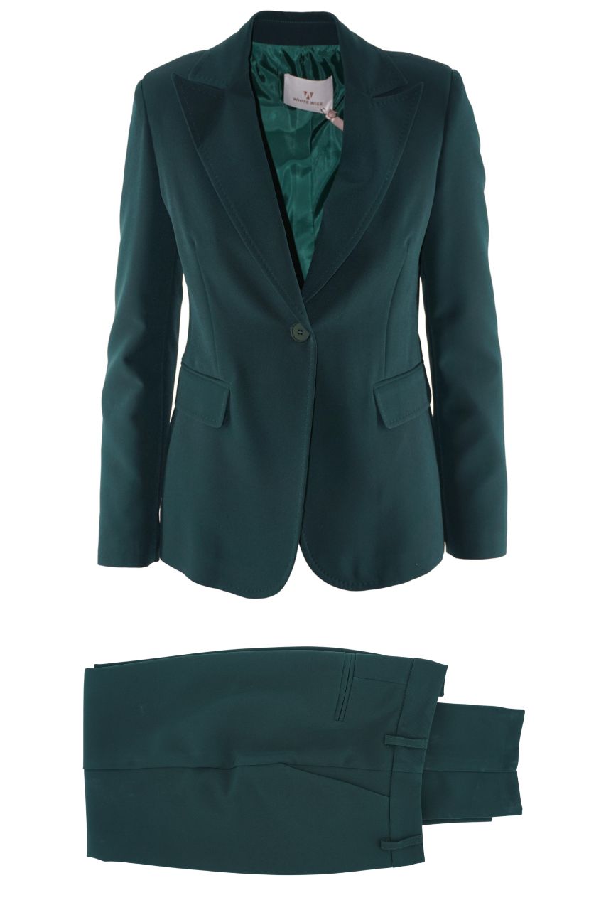 Tailleur con Impuntura MF / Verde - Ideal Moda