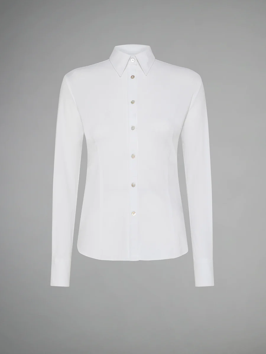 Camicia Classica Oxford  / Bianco - Ideal Moda