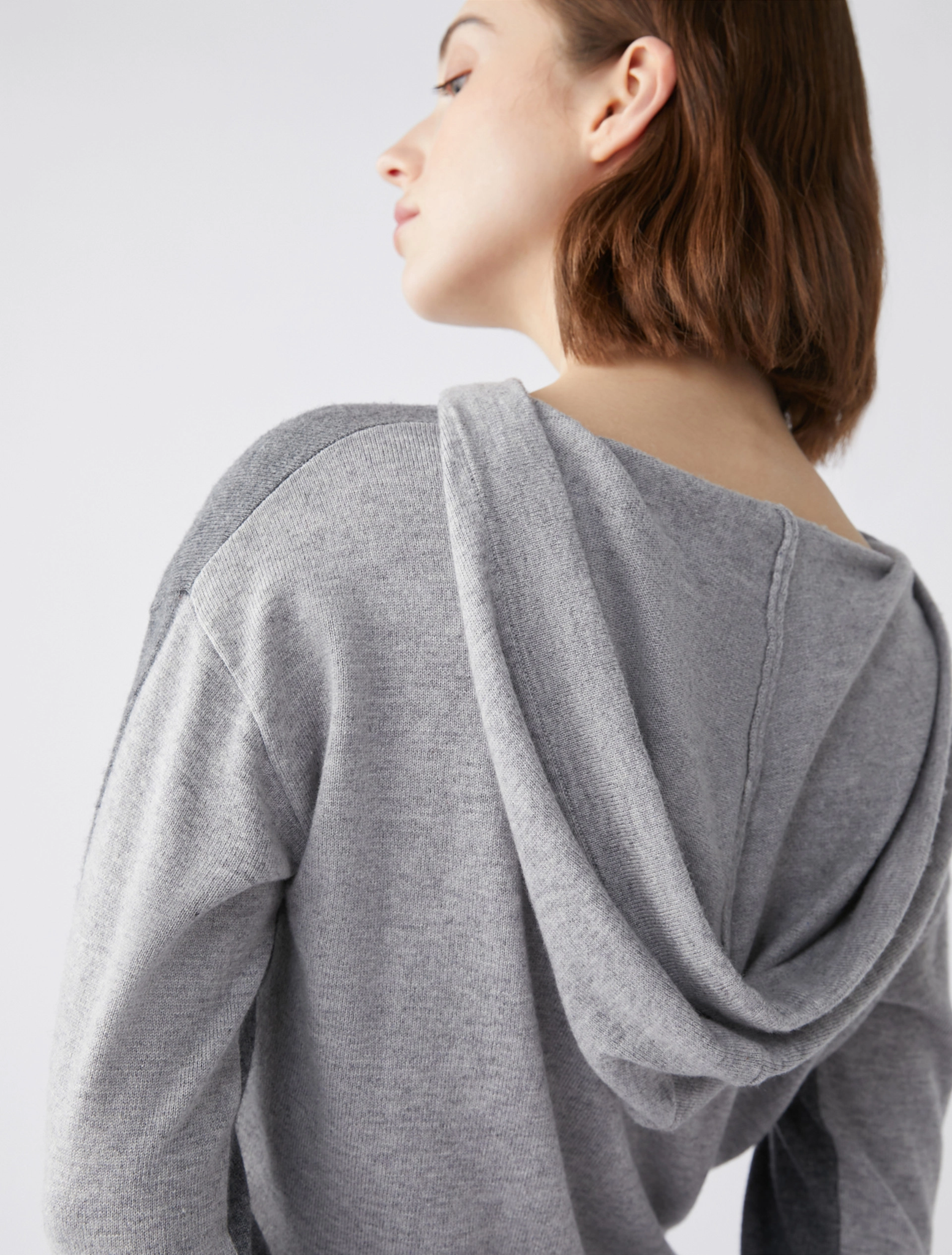 Maglia in pile con zip Brugi - grigio - Smartmoda Shop Online