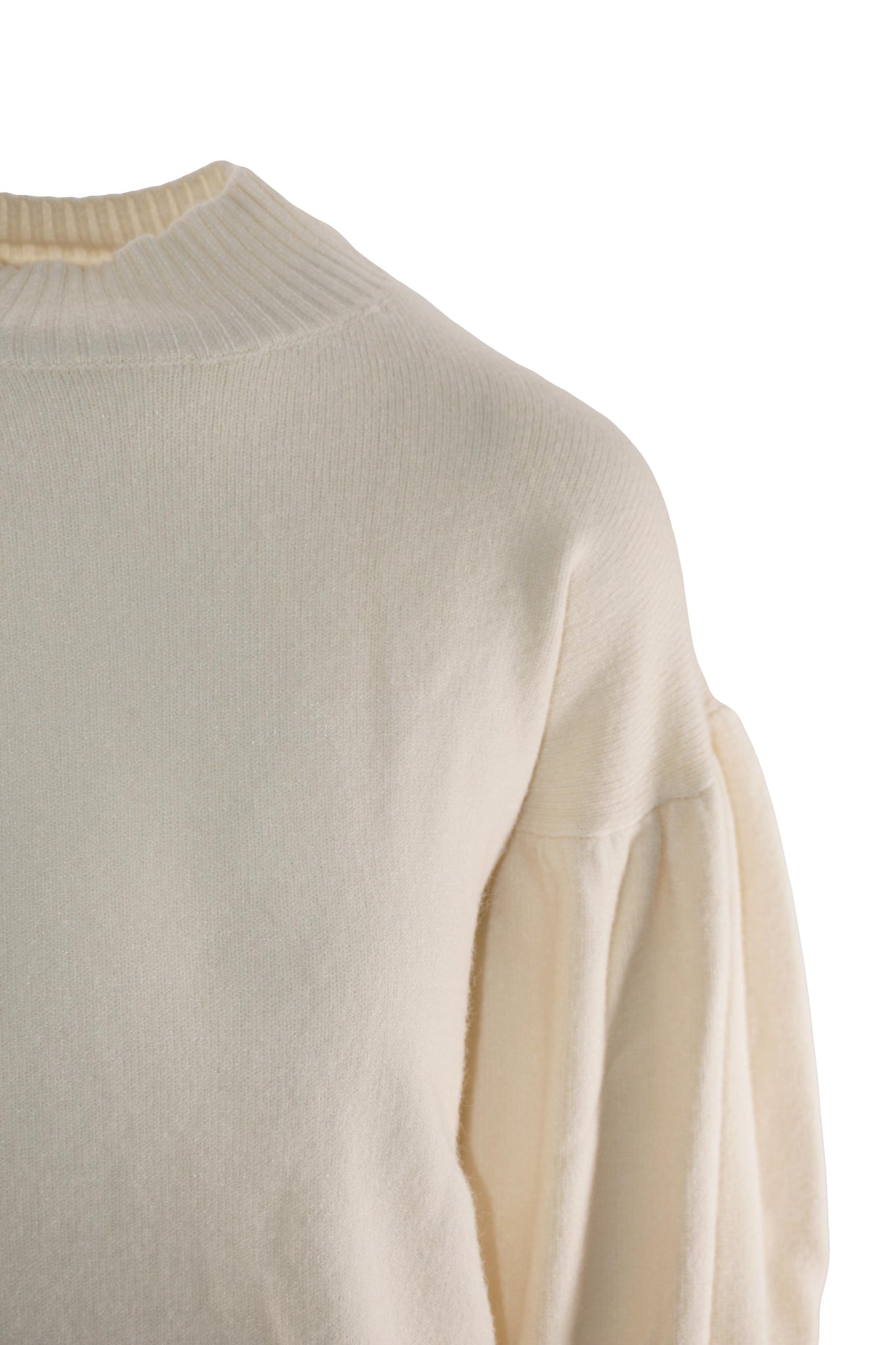 Maglia con Maniche a Palloncino / Beige - Ideal Moda