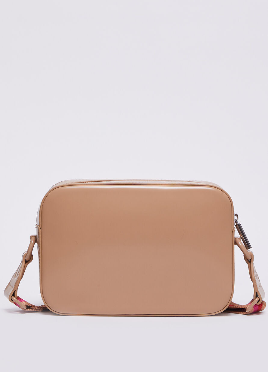 Borsa a Tracolla con Logo / Beige - Ideal Moda