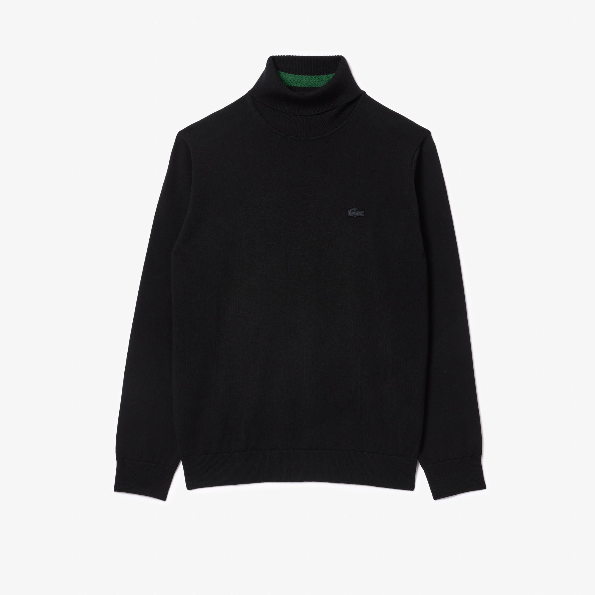 Maglia da Uomo in Lana con Collo Alto Nero