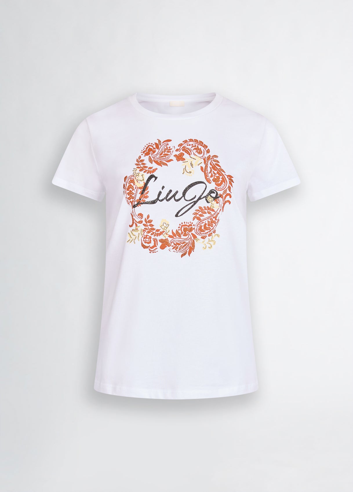 T-Shirt con Fantasia / Bianco