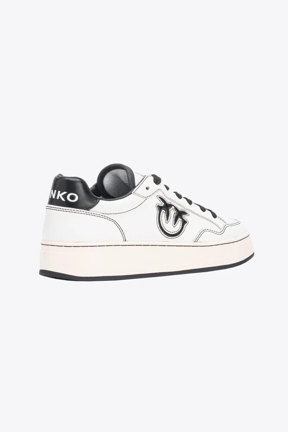 Sneaker in Pelle con Logo / Bianco - Ideal Moda