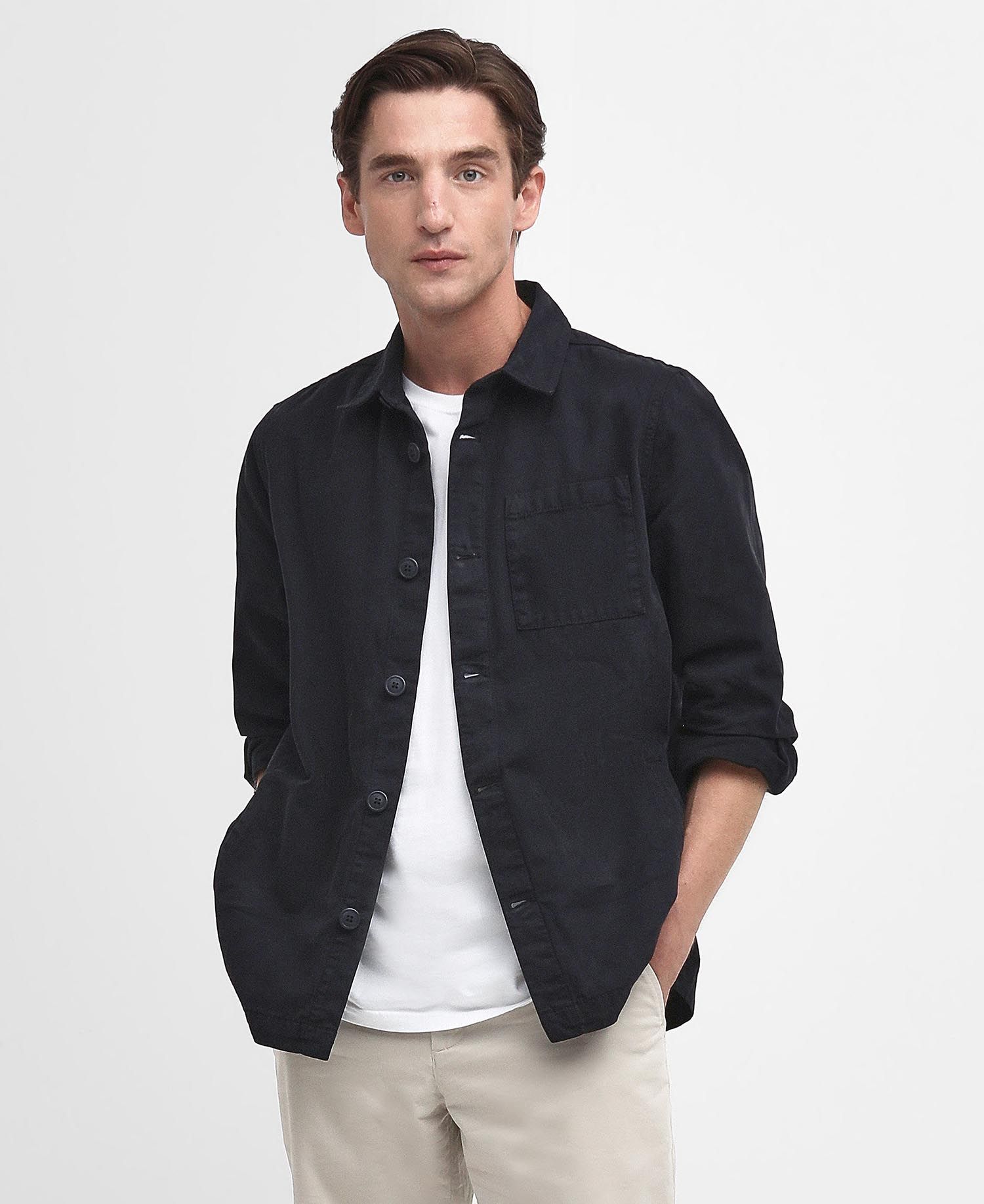 Overshirt Washed Cotton / Blu