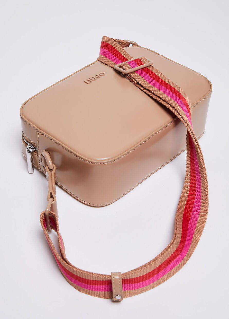 Borsa a Tracolla con Logo / Beige - Ideal Moda