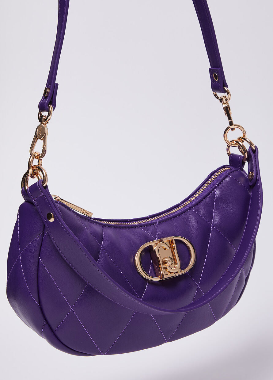 Borsa Ecosostenibile con Logo / Viola - Ideal Moda