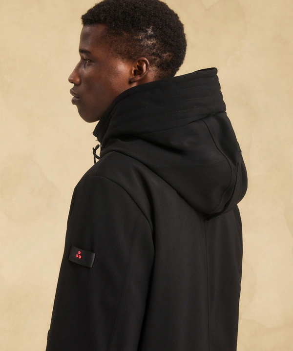 Parka in Tessuto Tecnico / Nero - Ideal Moda