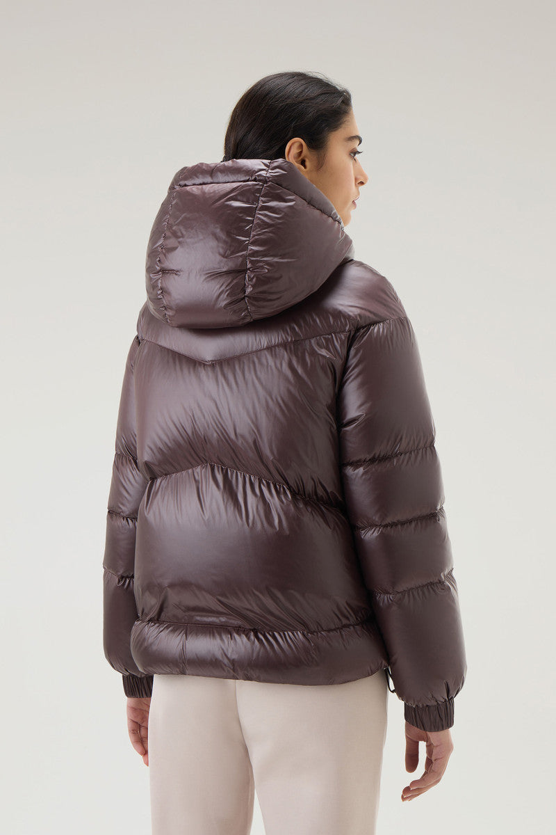 Giubbino Aliquippa Short Puffer / Marrone - Ideal Moda