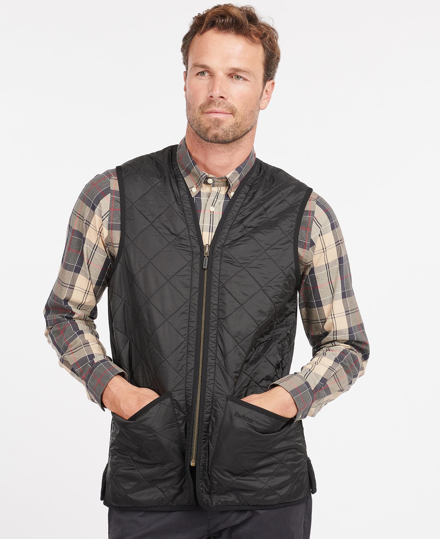 Gilet Trapuntato con Zip / Nero - Ideal Moda