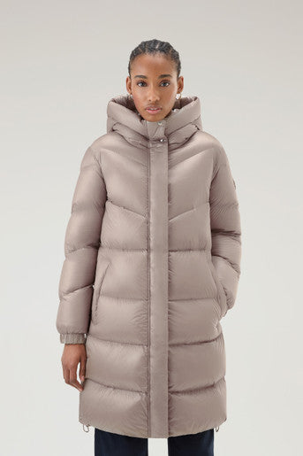 Giubbino Aliquippa Long Puffer / Beige - Ideal Moda