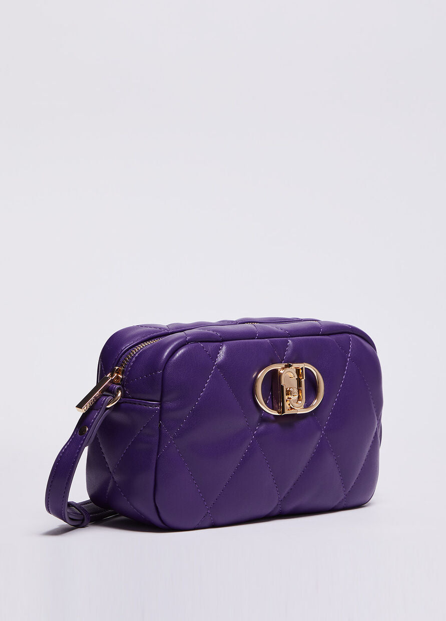 Borsa a Tracolla con Logo / Viola - Ideal Moda