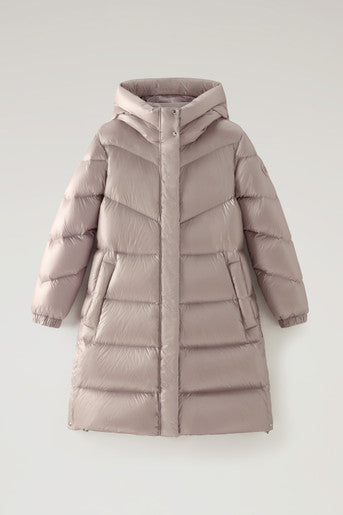 Giubbino Aliquippa Long Puffer / Beige - Ideal Moda