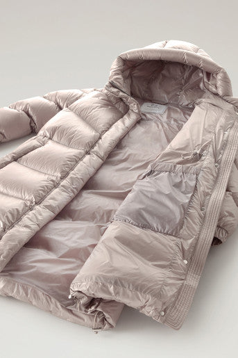 Giubbino Aliquippa Long Puffer / Beige - Ideal Moda