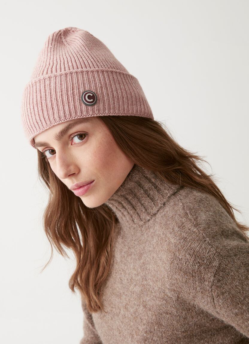 Cappello Unisex con Risvolto / Rosa - Ideal Moda