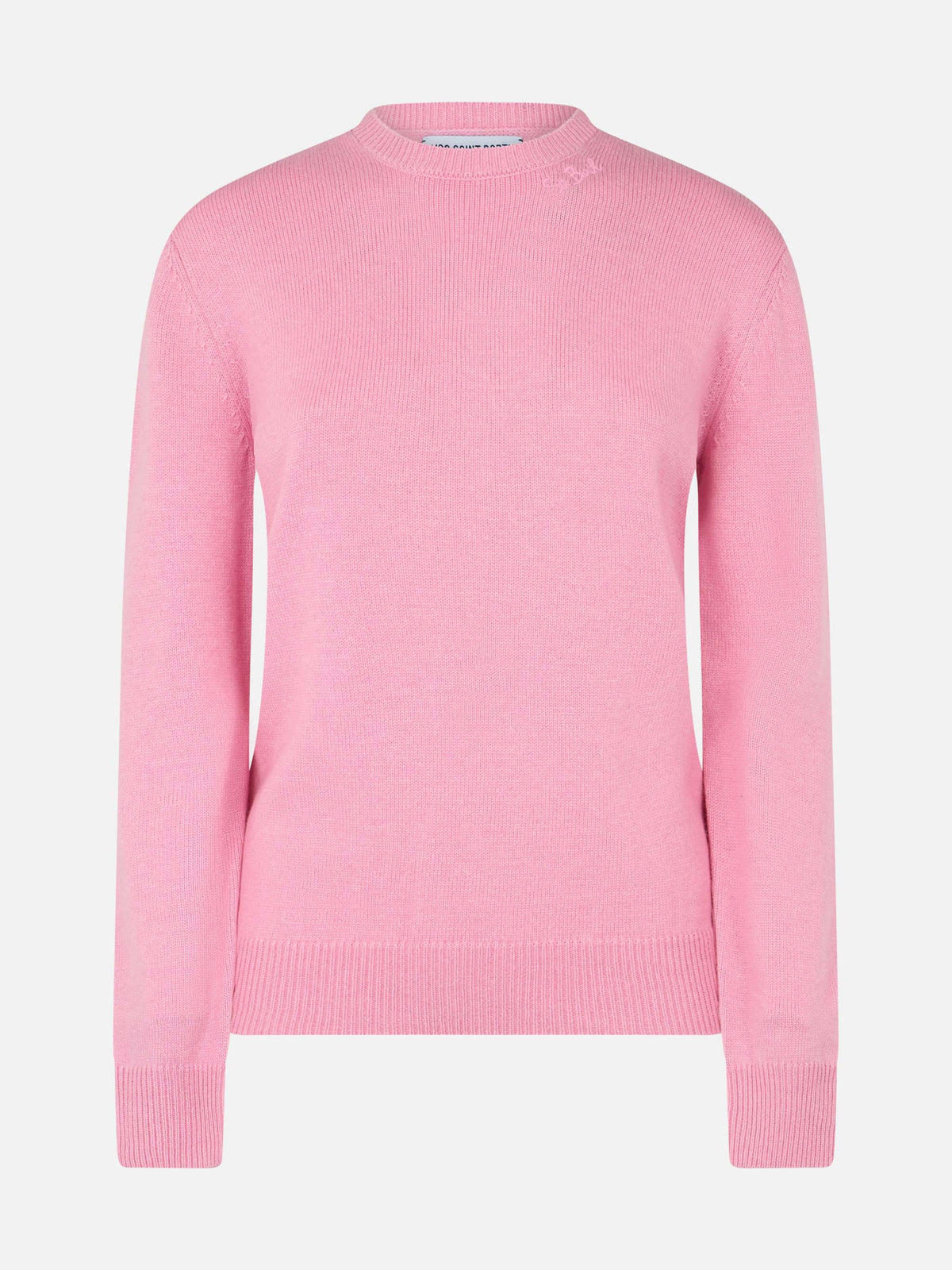 Maglione Girocollo con Logo / Rosa