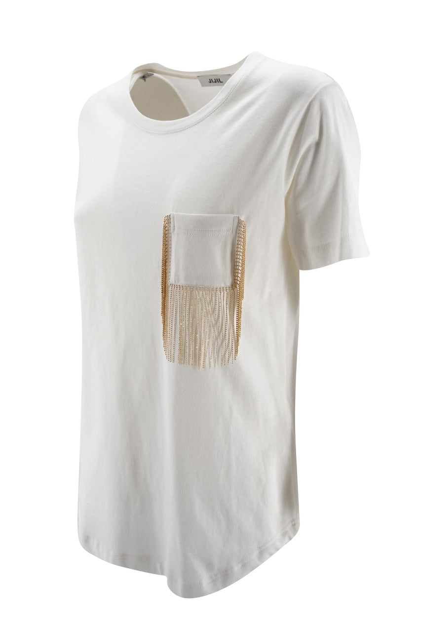 T-Shirt Jijil Mezze Maniche / Bianco - Ideal Moda