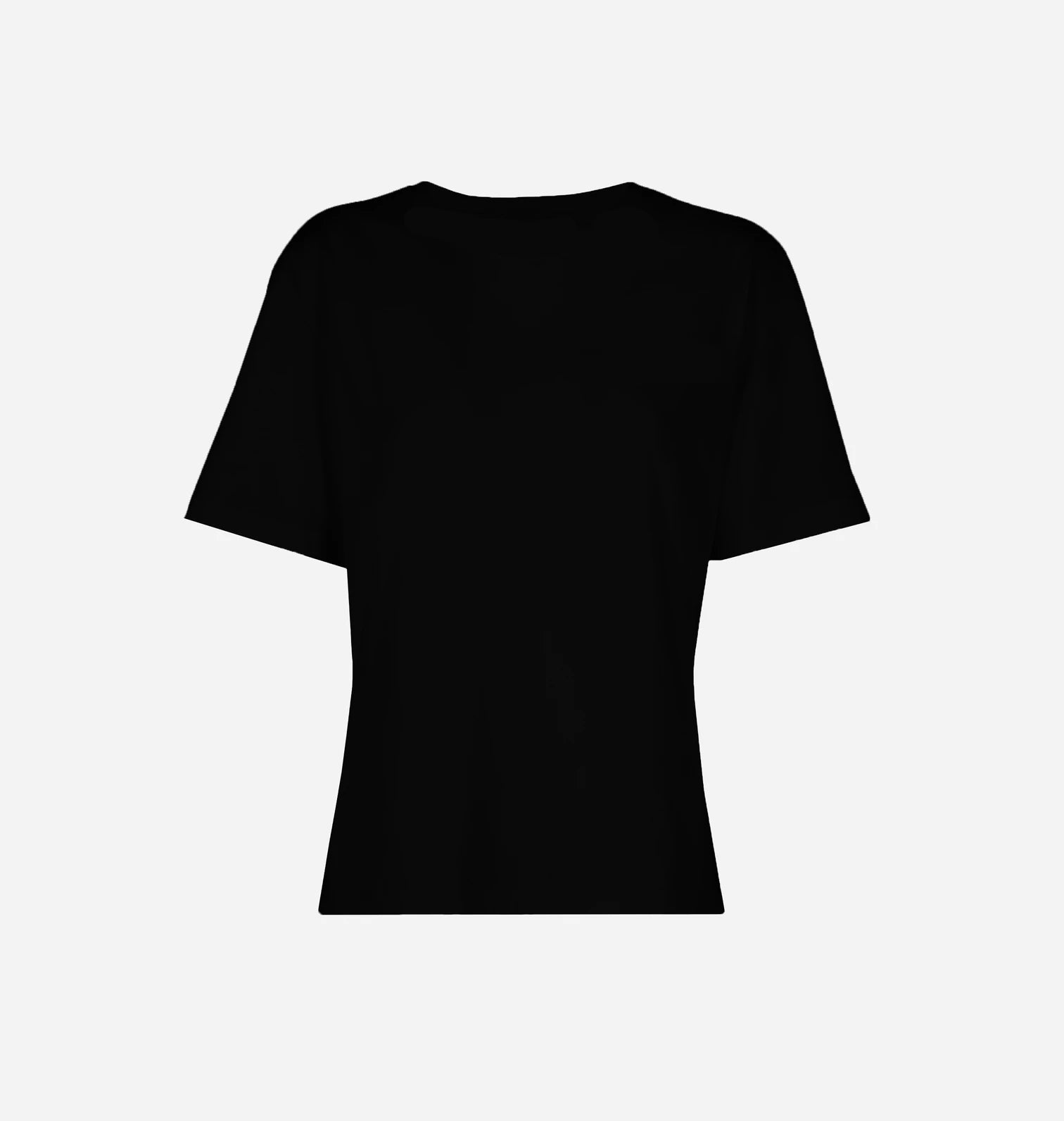 T-Shirt Chiara Ferragni con Logo Ricamato / Nero - Ideal Moda
