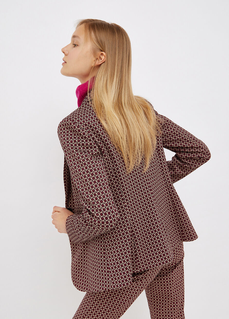 Blazer Liu Jo Slim Fit / Bordeaux - Ideal Moda