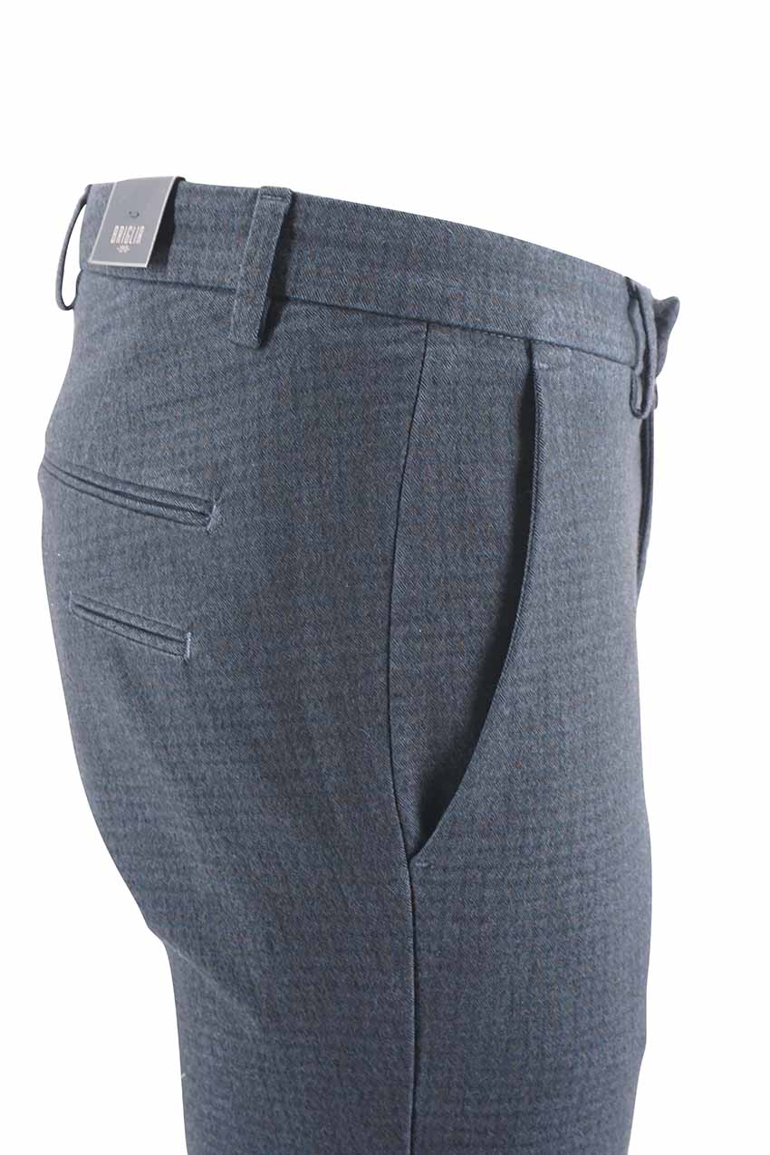 Pantalone Briglia a Fantasia / Blu - Ideal Moda