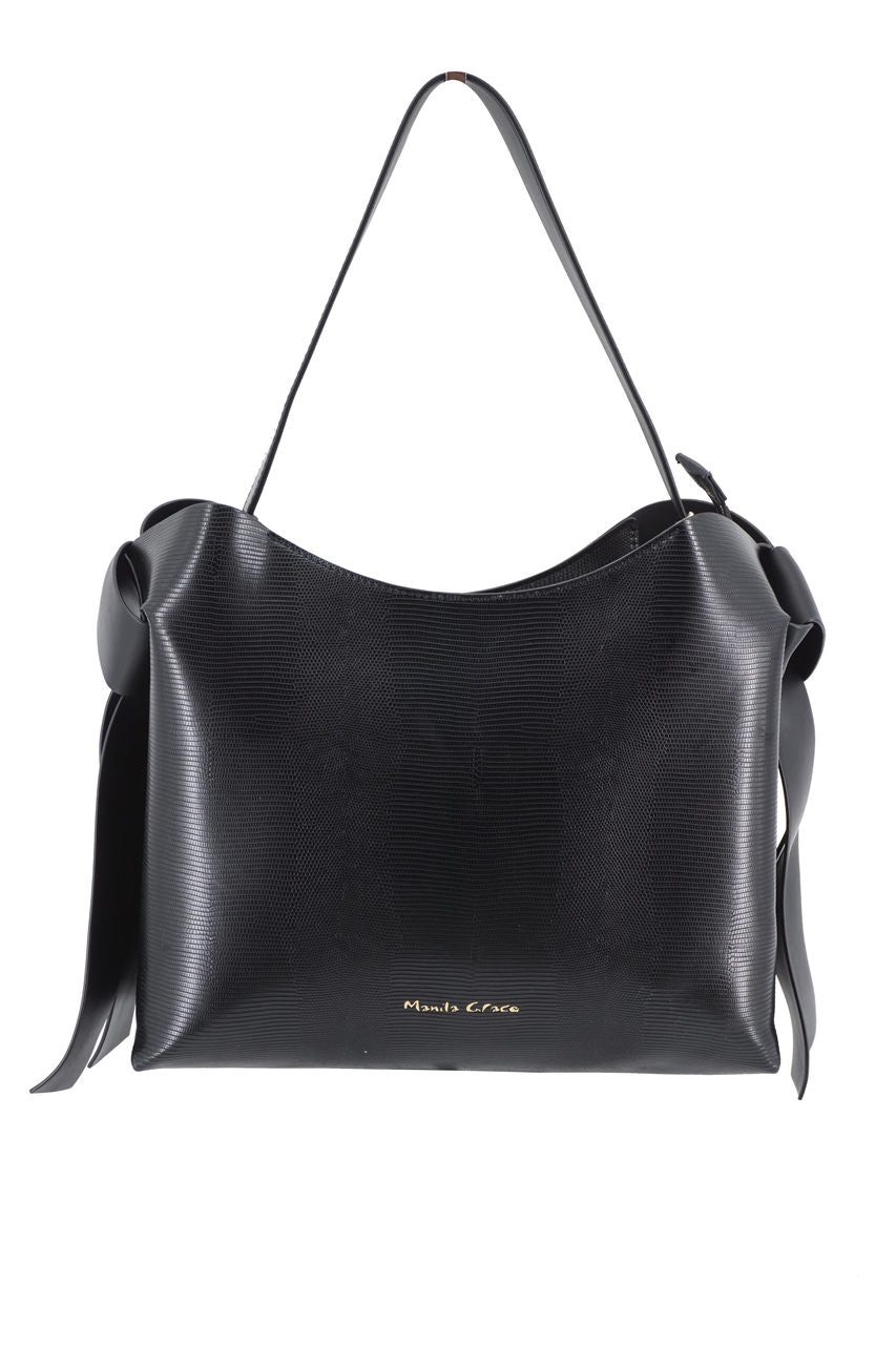 Borsa Manila Grace Hobo Holly / Nero - Ideal Moda