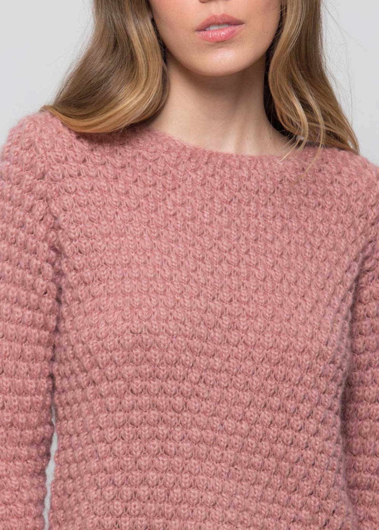 Maglia Kocca con Dettaglio / Rosa - Ideal Moda