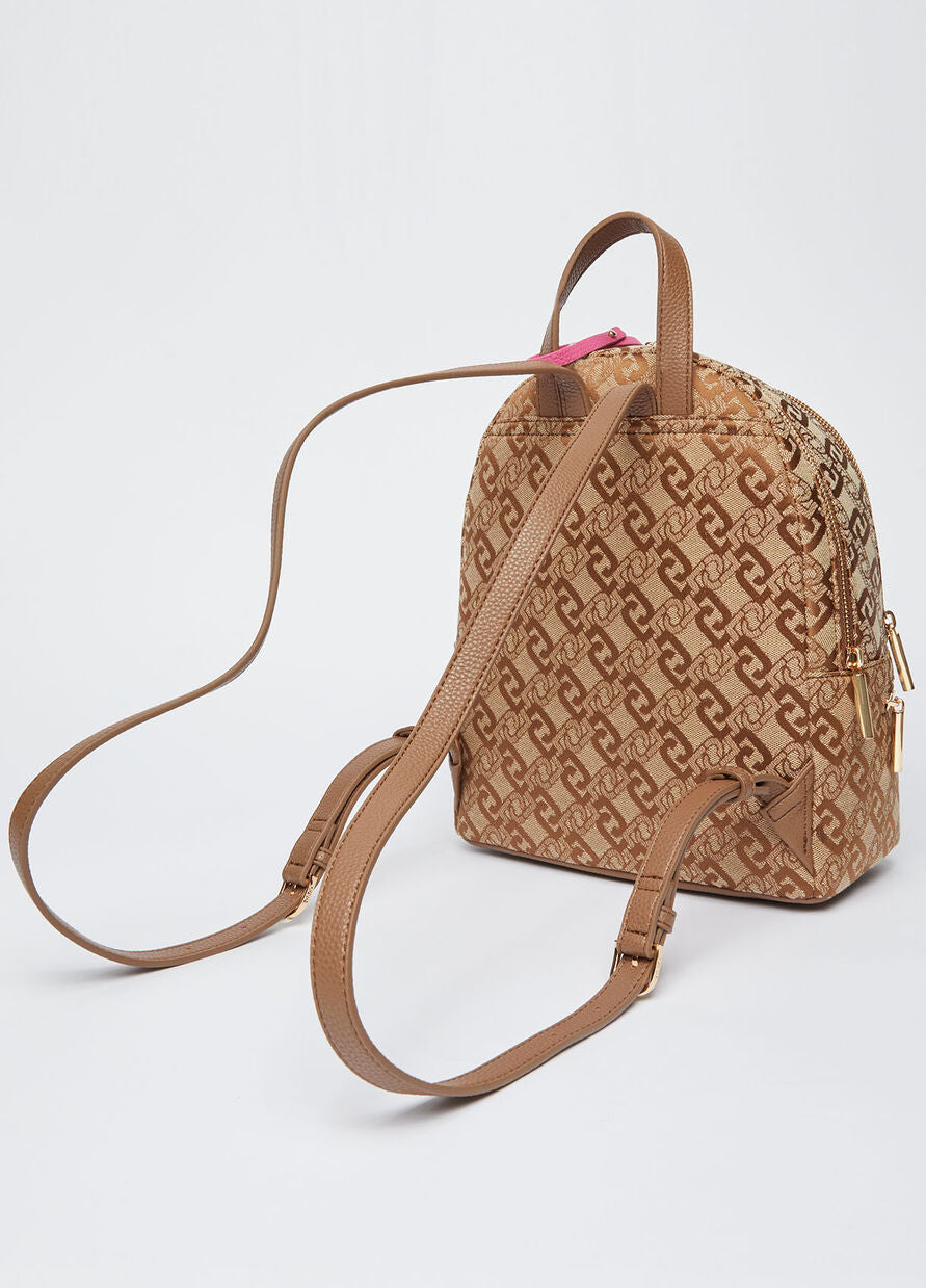 Zaino Liu Jo Jacquard / Beige - Ideal Moda