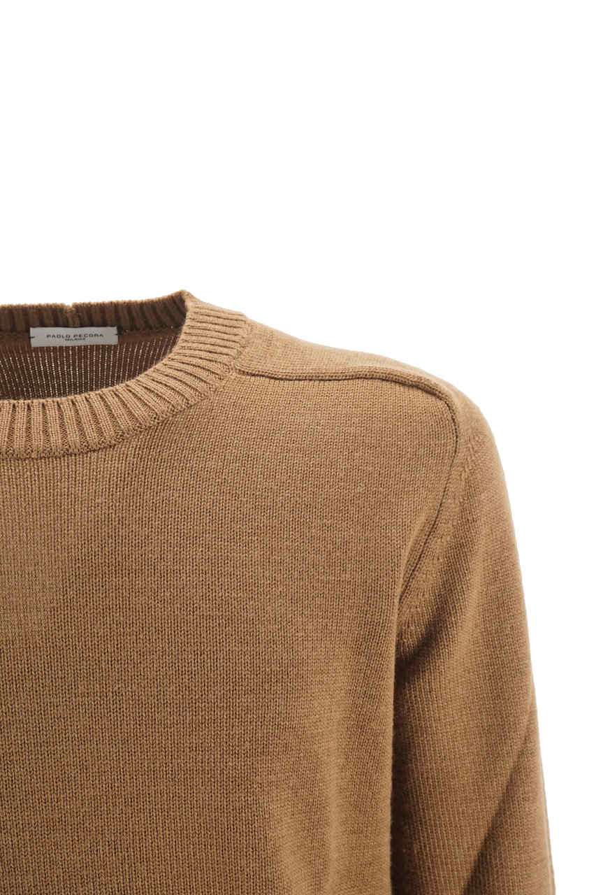 Maglia Paolo Pecora Girocollo / Beige - Ideal Moda