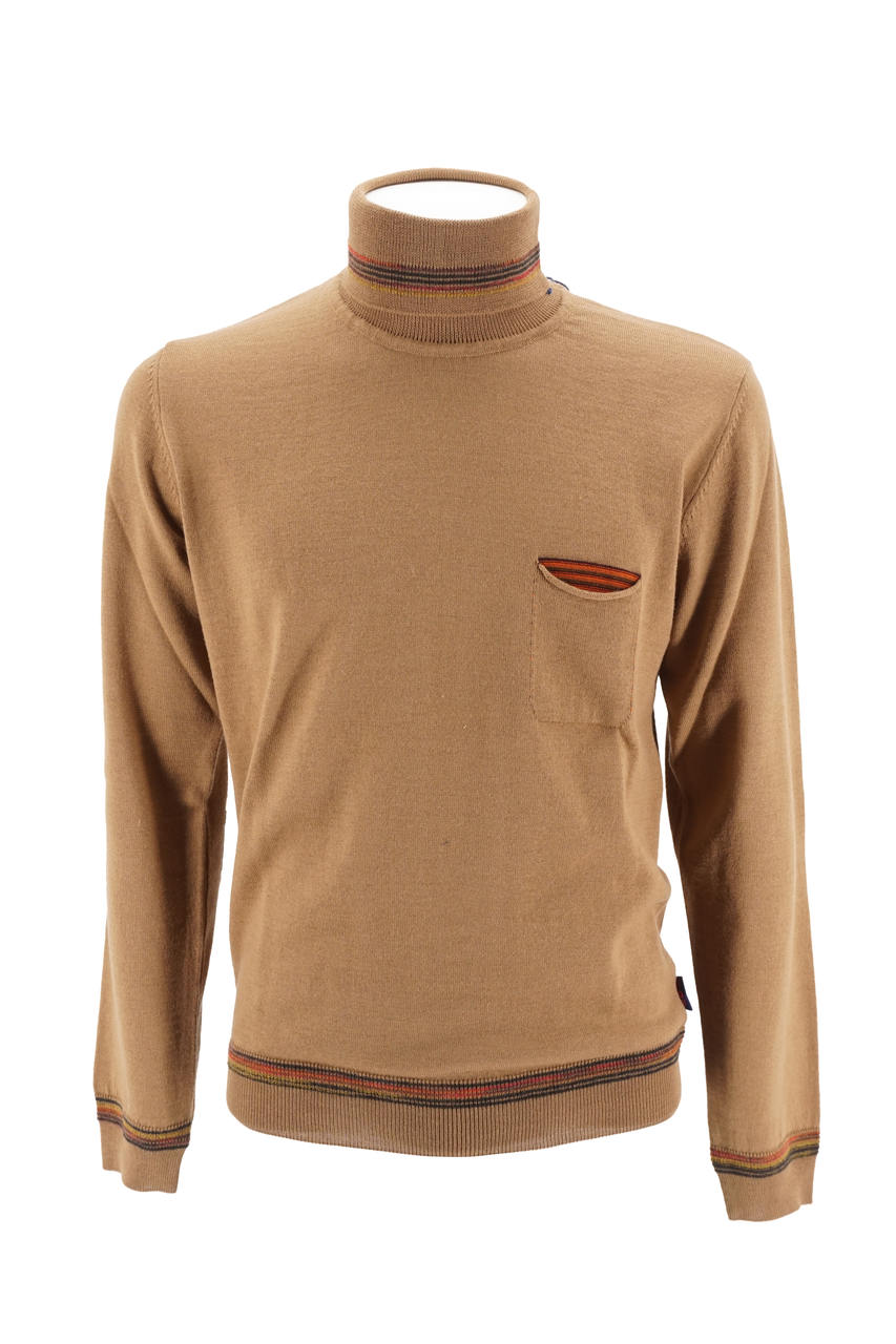 Maglia Bob Collo Alto / Beige - Ideal Moda