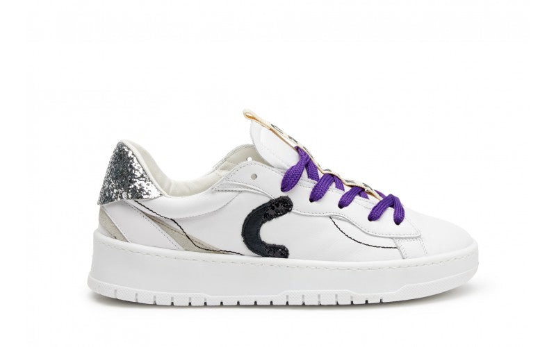 Sneaker in Pelle Cromier / Bianco - Ideal Moda