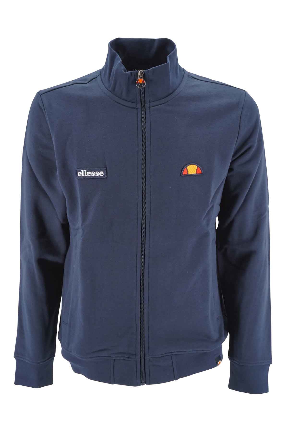 Felpa Ellesse con chiusura zip / Blu - Ideal Moda