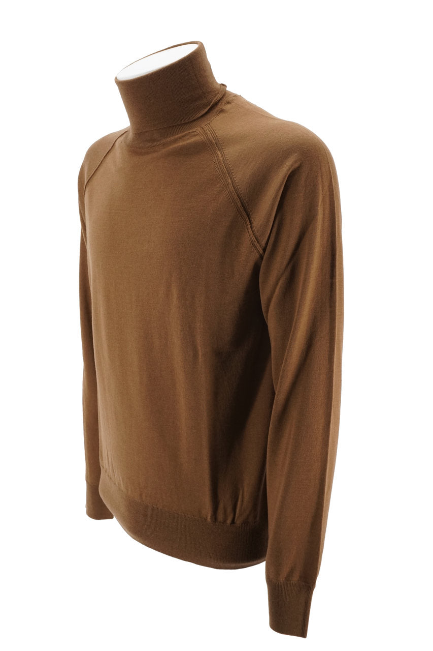 Maglia Paolo Pecora a collo alto / Beige - Ideal Moda