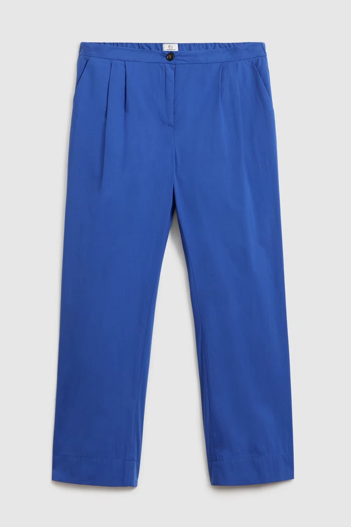 Pantalone Woolrich in Popeline / Bluette - Ideal Moda