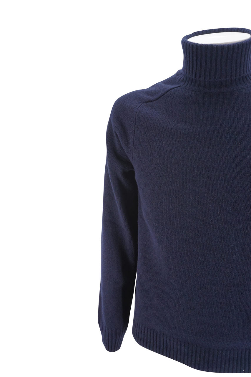 Maglia Heritage collo alto / Blu - Ideal Moda