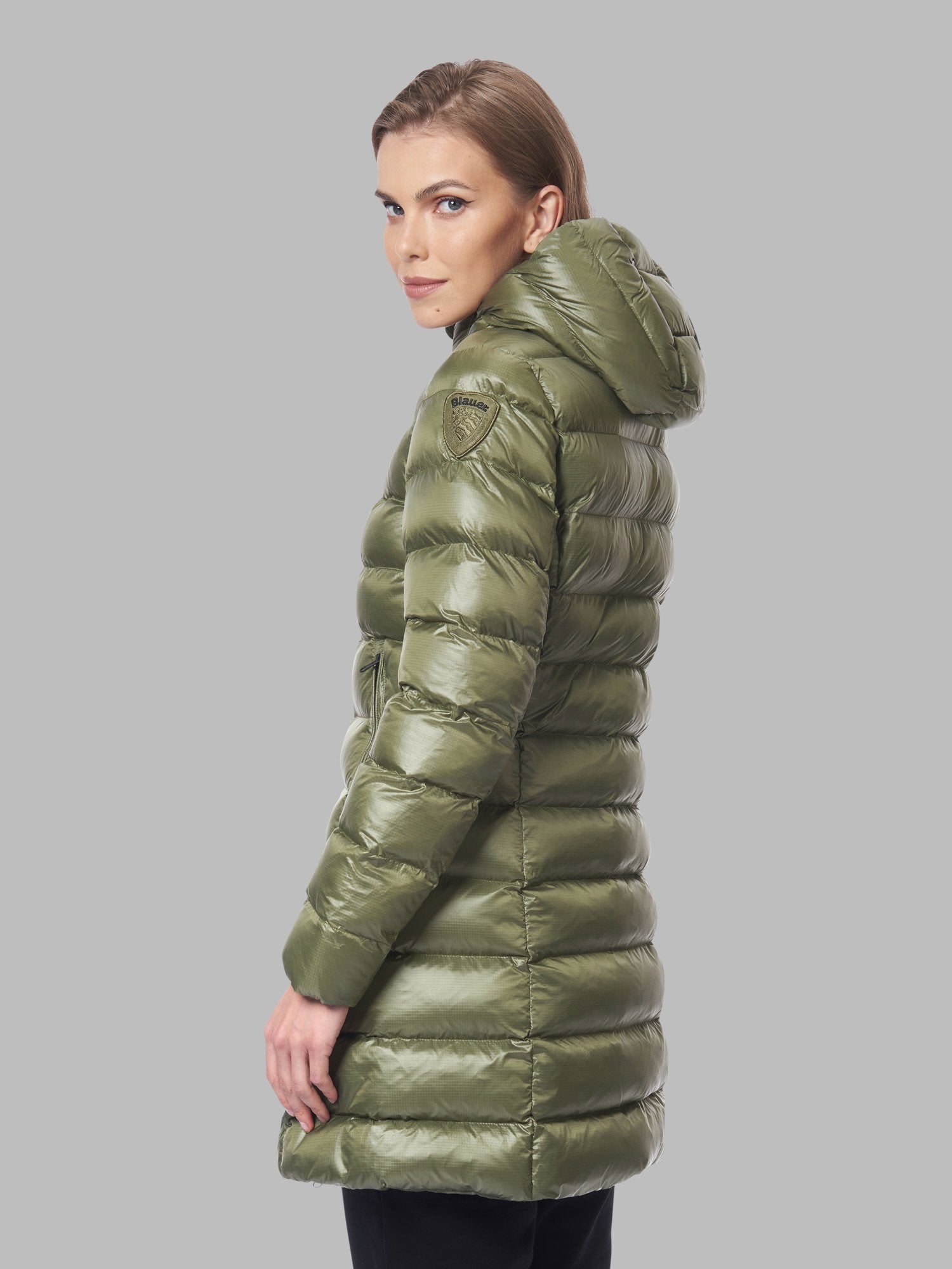 Piumino Lungo Blauer Eco / Verde - Ideal Moda