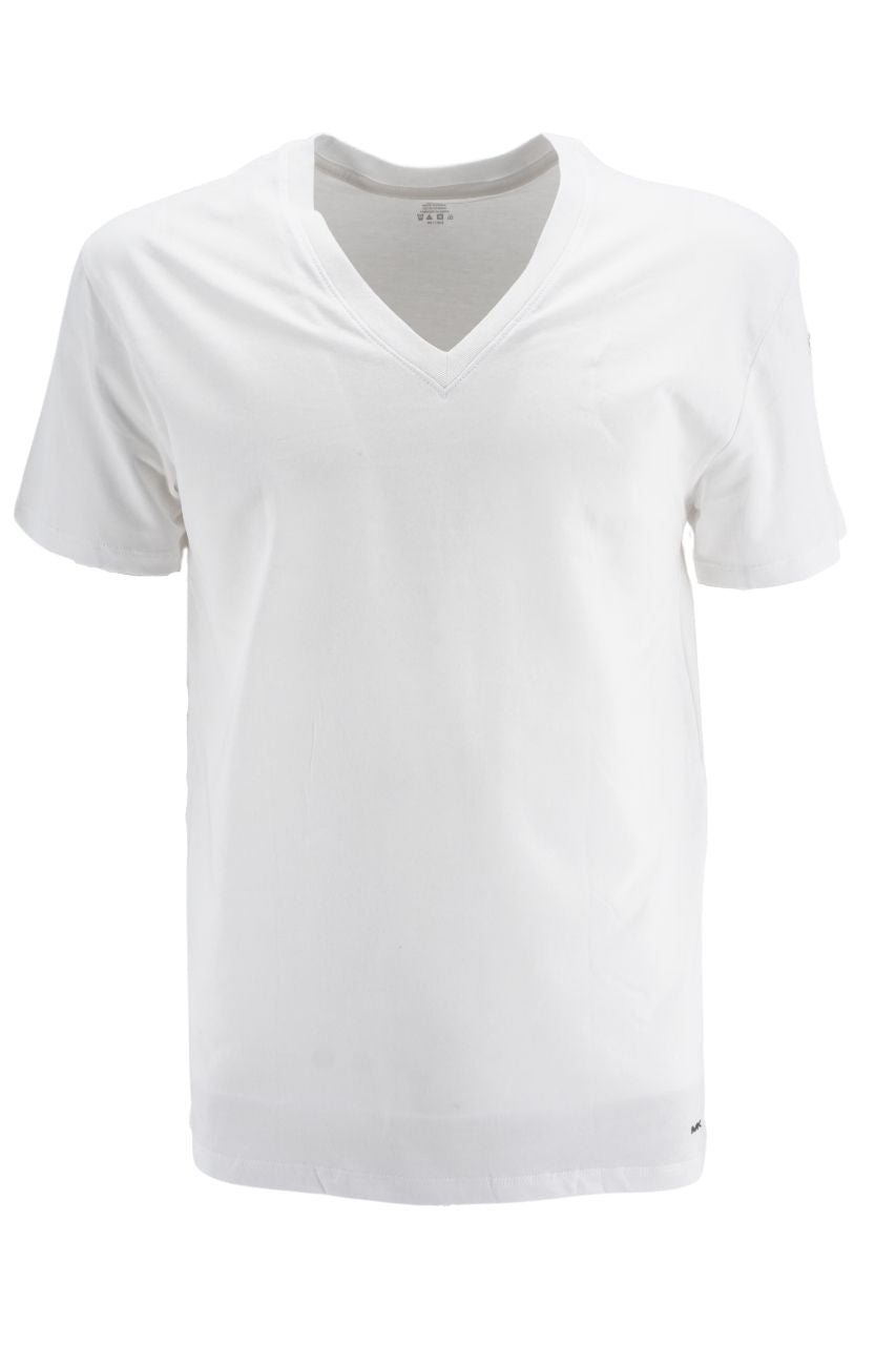 3Pack T-Shirt Scollo a V Michael Kors / Bianco - Ideal Moda