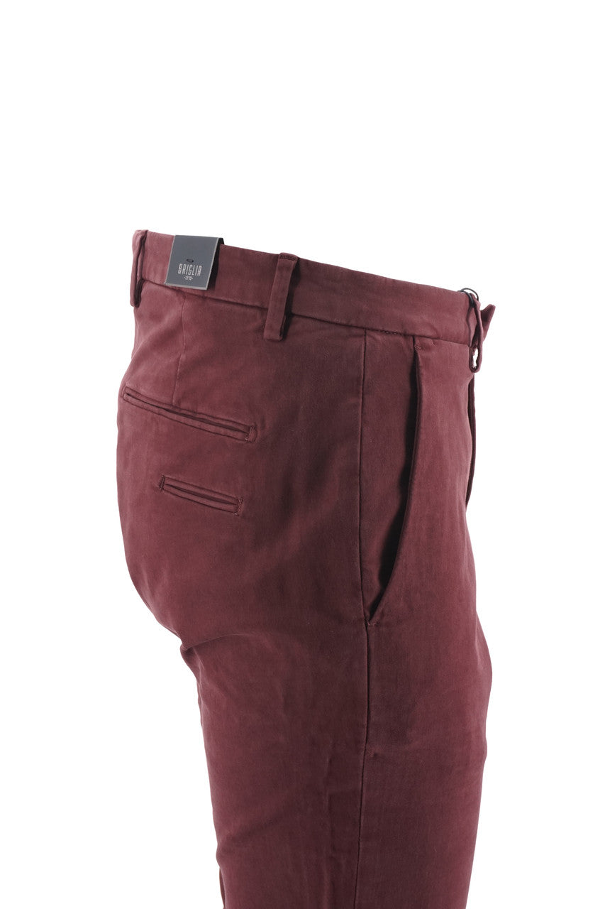 Pantalone Briglia Slim Fit / Bordeaux - Ideal Moda