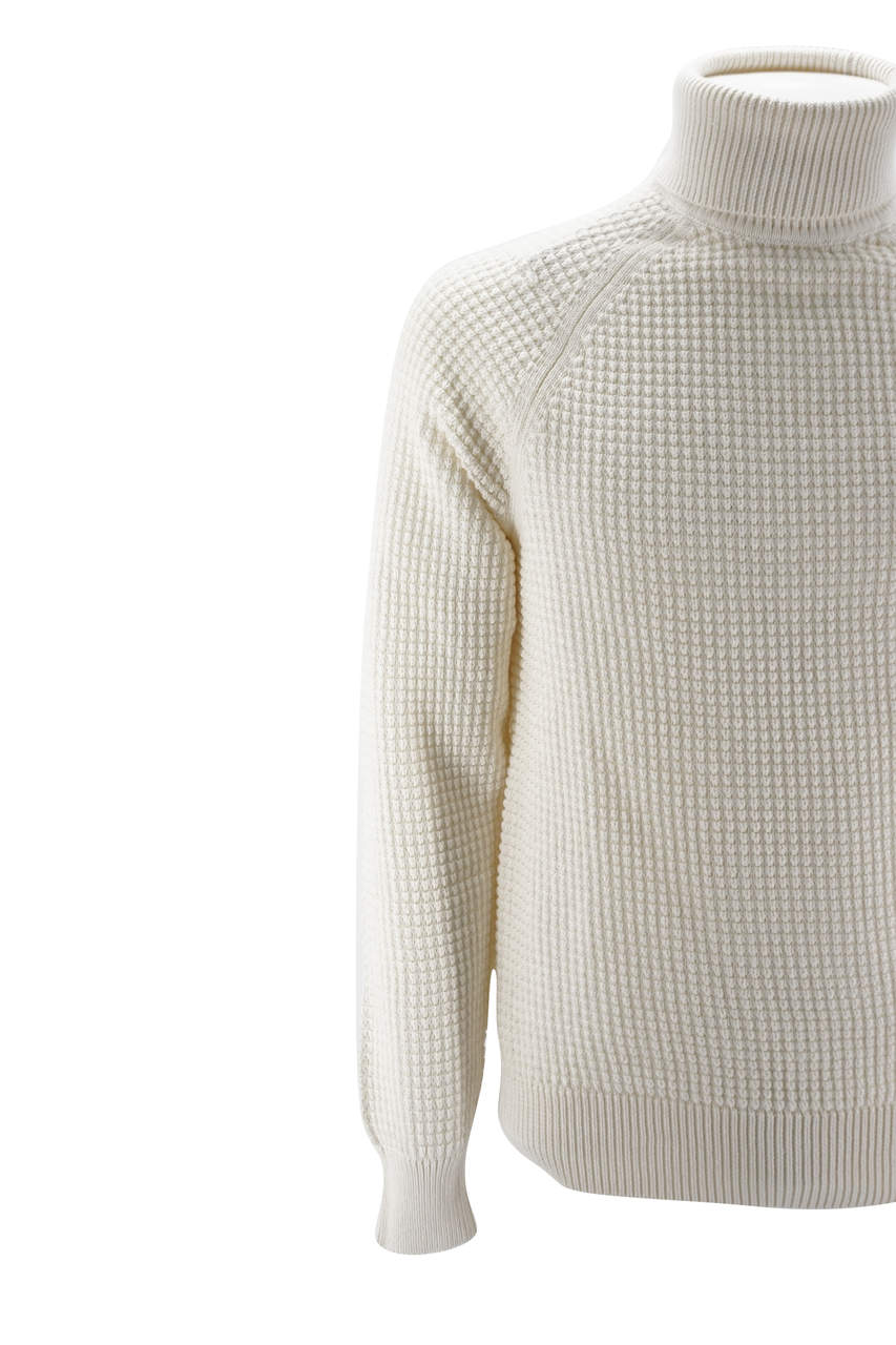 Maglia Selected a collo alto / Bianco - Ideal Moda