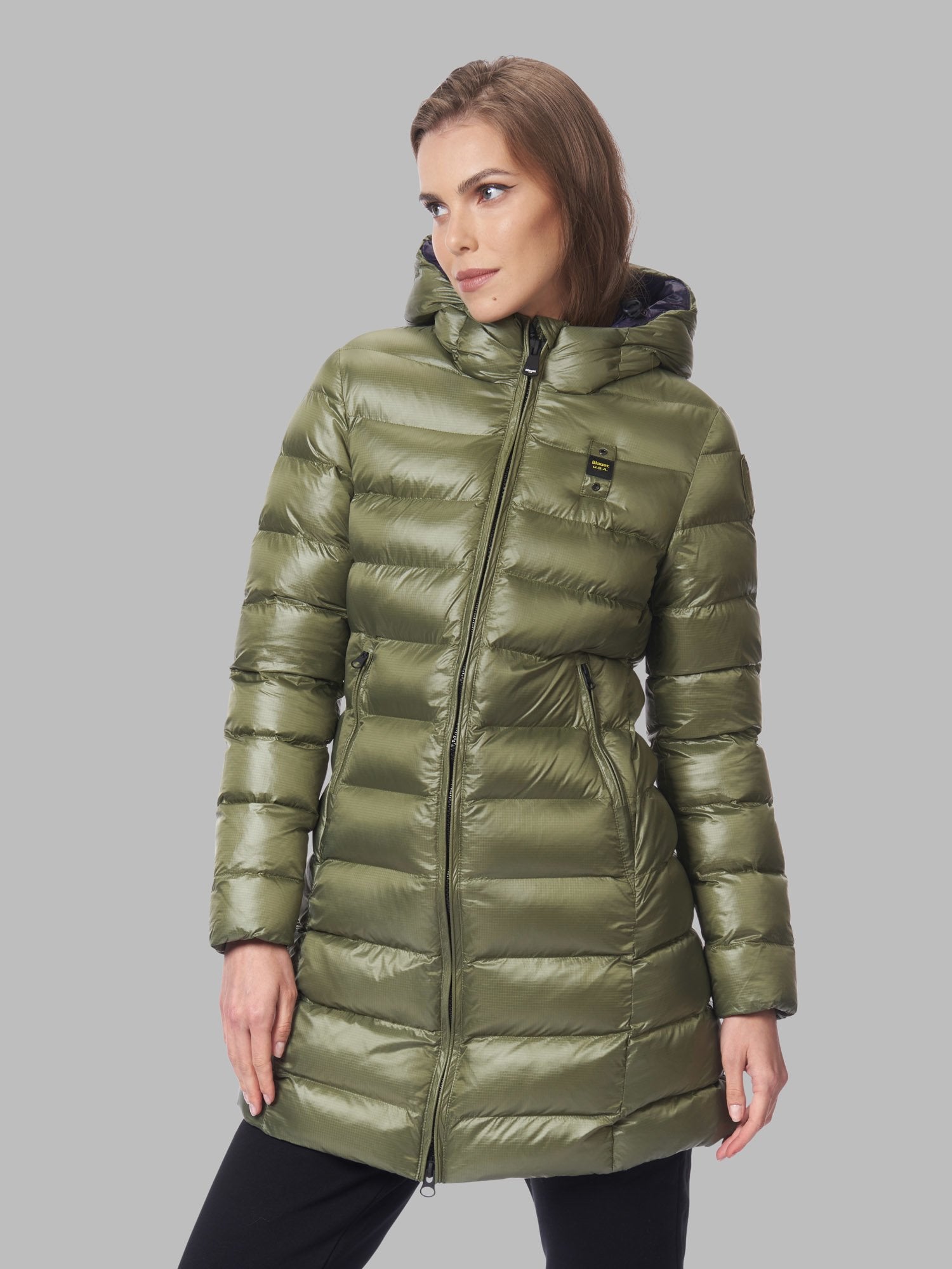 Piumino Lungo Blauer Eco / Verde - Ideal Moda