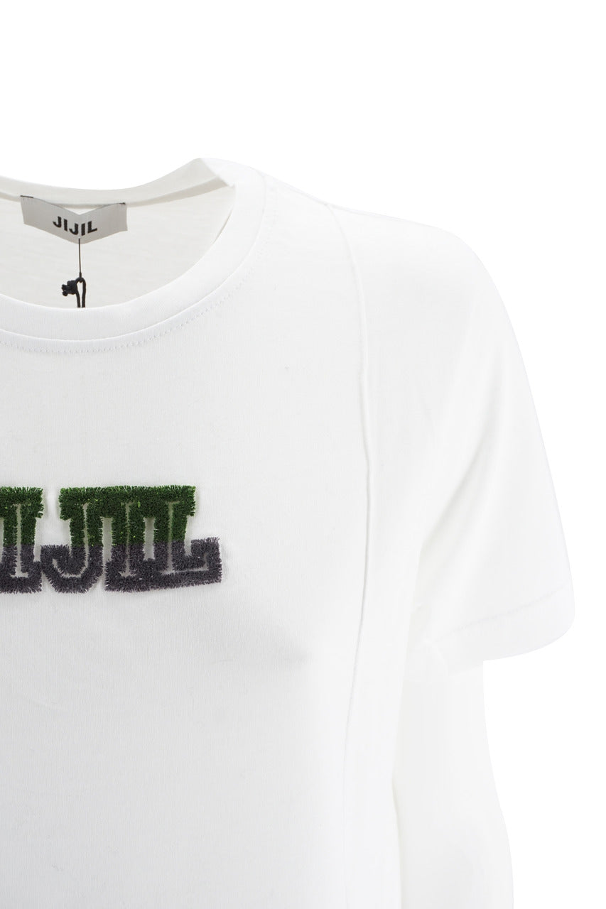 T-Shirt Jijil Mezze Maniche / Bianco - Ideal Moda